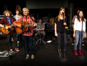 USC Thornton Students rehearse for a performance with the Beach Boys. (Photo: Dietmar Quistorf)