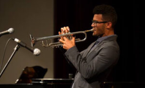 JJ Kirkpatricks, the USC Thornton Jazz Honors Combo trumpeter.