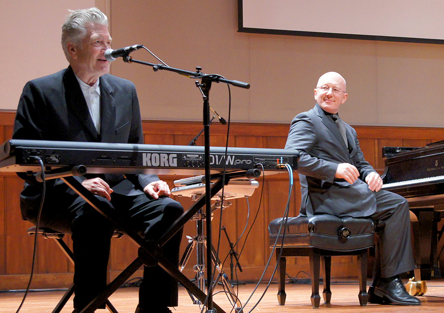 PMC Director Marek Zebrowski performs an improvised piano recital alongside professional partner and real-life friend, David Lynch during USC’s March 2011 showcase.