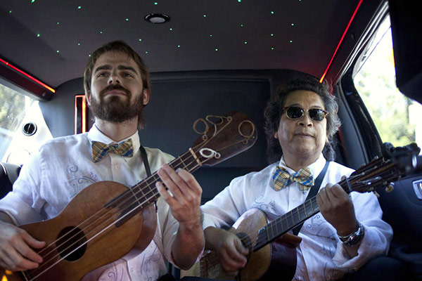 Much of HOPSCOTCH's music takes place in cars traveling between venues. (Photo/Jenna Schoenefeld, LA Times)