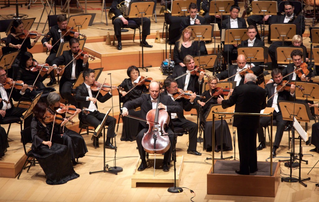 On May 14, Norwegian cellist Truls Mørk performed Elgar’s Cello Concerto with the LA Phil, under Leonard Slatkin. (Photo by Dario Griffin)