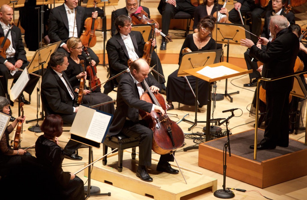 On May 14, Norwegian cellist Truls Mørk performed Elgar’s Cello Concerto with the LA Phil, under Leonard Slatkin. (Photo by Dario Griffin)