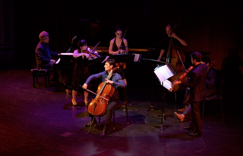 Internationally known cellist and UCLA Professor of Cello, Antonio Lysy, presented Te Amo Argentina, a performance of music, dance and visuals in the Opening Gala Concert of the Piatigorsky International Cello Festival in USC's Bovard Auditorium. (Photo by Dario Griffin)