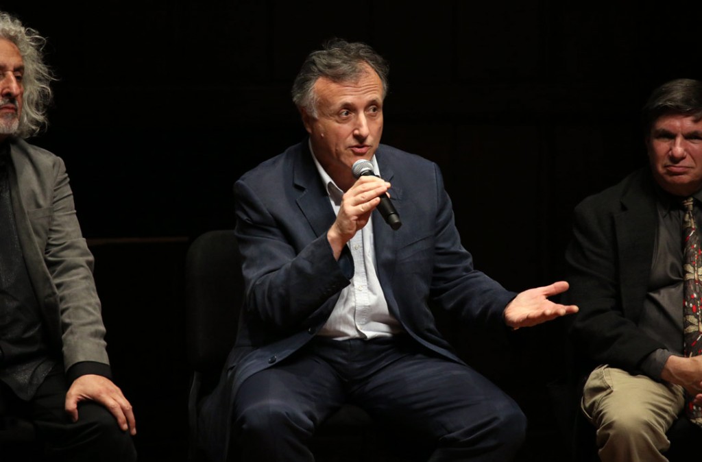 On May 21st, four of Piatigorsky’s former students—Laurence Lesser, Mischa Maisky, Jeffrey Solow, and Raphael Wallfisch—celebrated their great teacher in a panel discussion, hosted by KUSC executive producer Gail Eichenthal. (Photo by Daniel Anderson/USC)