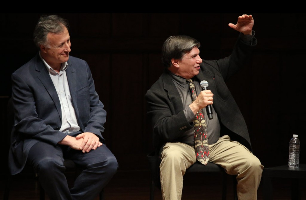 On May 21st, four of Piatigorsky’s former students—Laurence Lesser, Mischa Maisky, Jeffrey Solow, and Raphael Wallfisch—celebrated their great teacher in a panel discussion, hosted by KUSC executive producer Gail Eichenthal. (Photo by Daniel Anderson/USC)