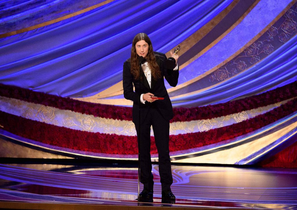 Ludwig Goransson accepts the Oscar® for achievement in music written for motion pictures (original score) during the live ABC Telecast of The 91st Oscars® at the Dolby® Theatre in Hollywood, CA on Sunday, February 24, 2019. (Photo by Aaron Poole / ©A.M.P.A.S.)