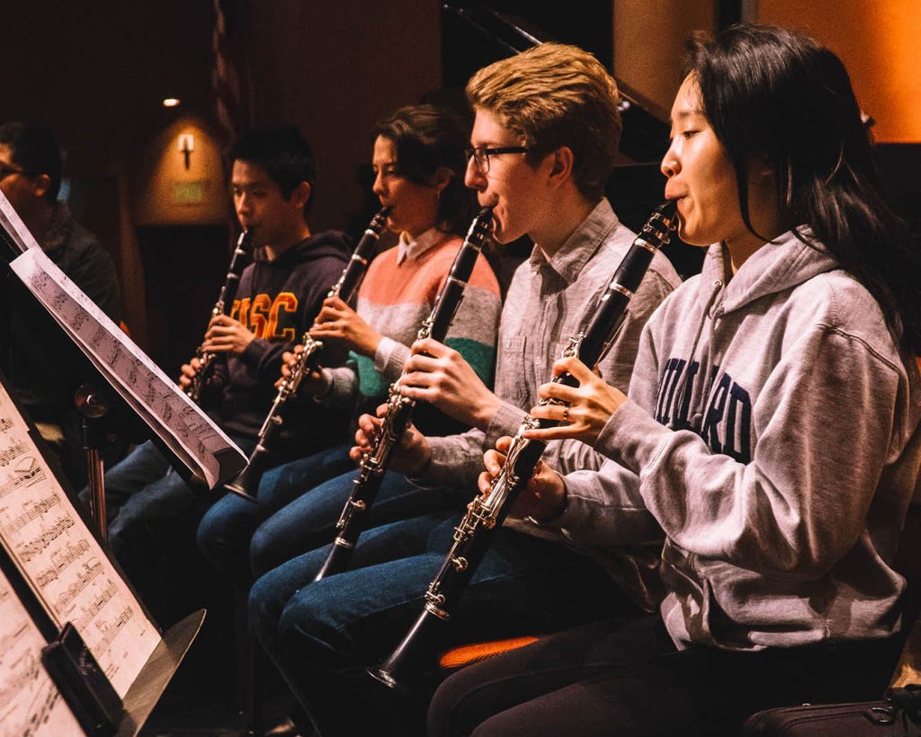 USC Thornton clarinetists at CBDNA 2019. (Photo by Chris O'Brien)