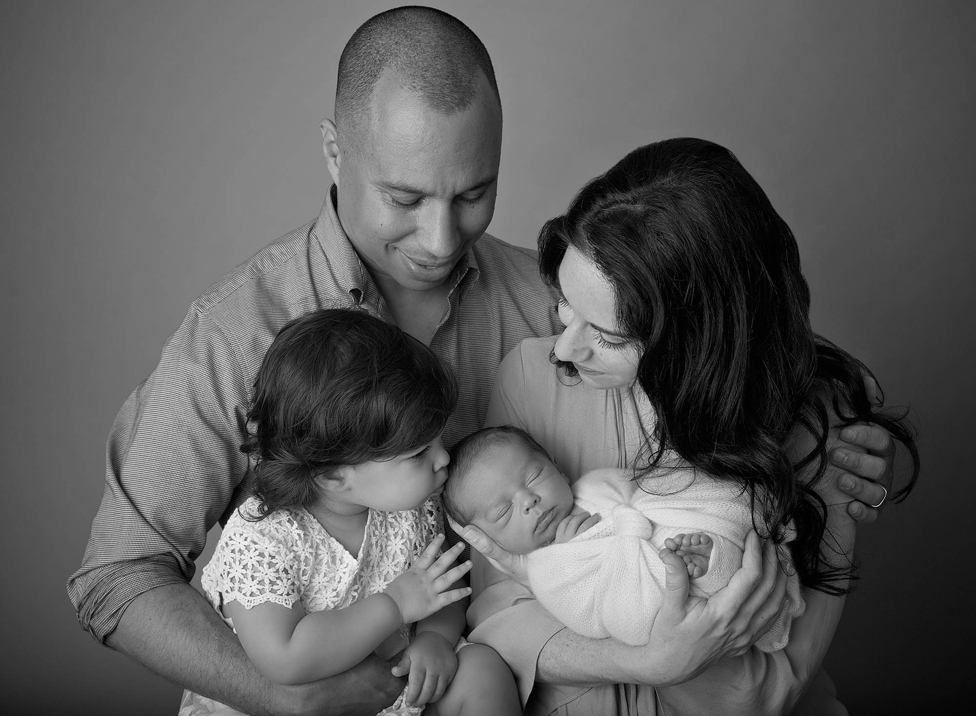 Robert Perkins, Shelley Rosenberg, and their two children. 