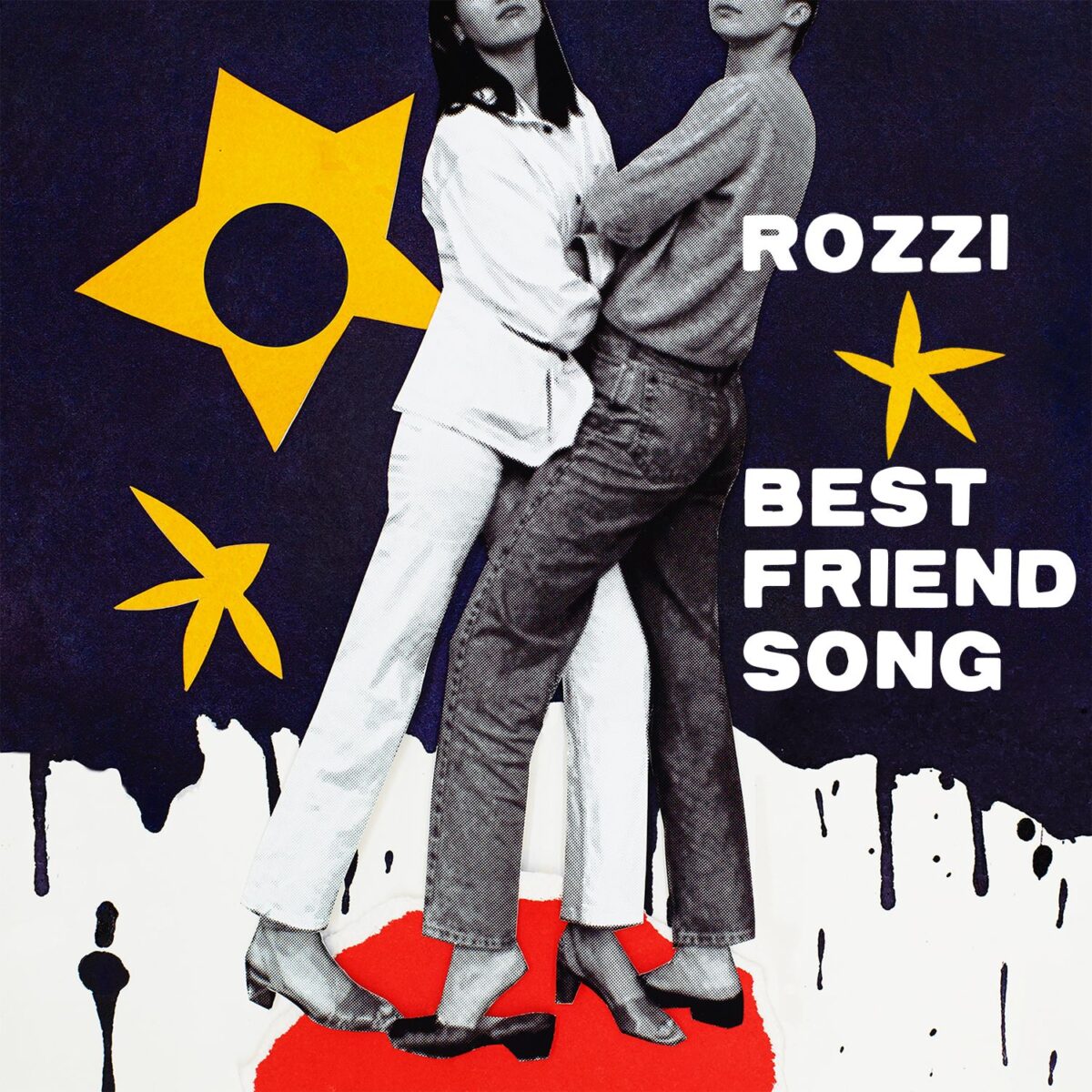 Album cover with images of two people standing together with text "Rozzi: Best Friend Song"