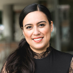 Jazmín Morales pictured outdoors, smiling