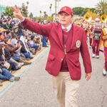 Photo of USC Trojan Marching Band with Jacob Vogel