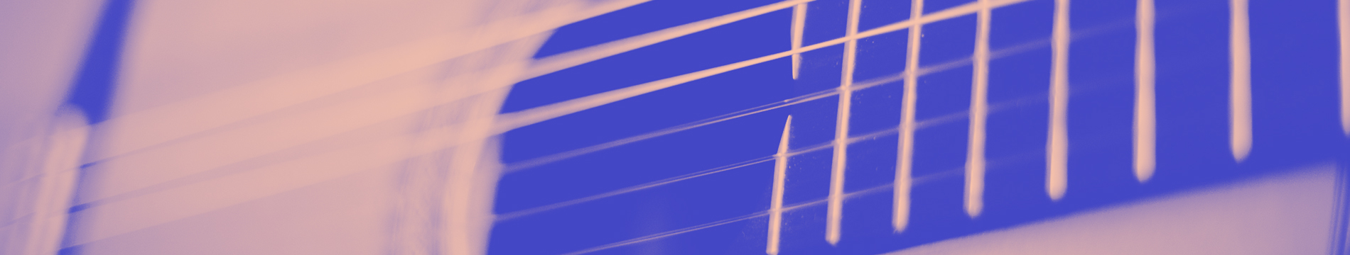 Color effected image of acoustic guitar