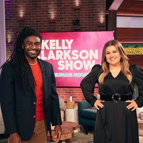 Photo of Alexander Lloyd Blake with Kelly Clarkson