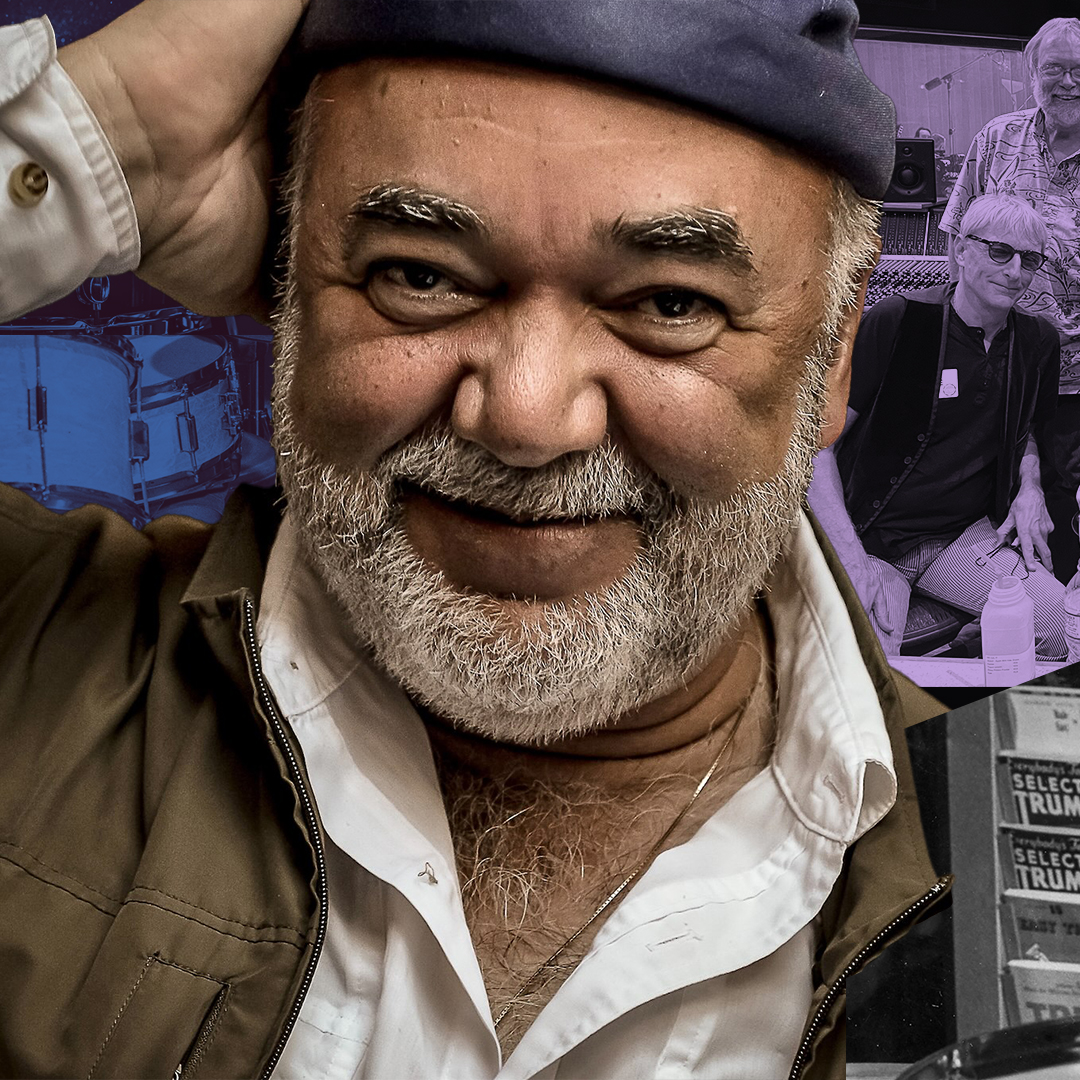 Photo collage of Peter Erskine 