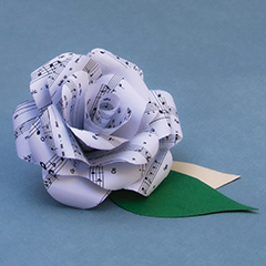 Photo of a paper flower