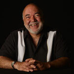 Photo of Peter Erskine laughing.