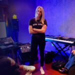 Photo of Courtney Fortune in the studio.