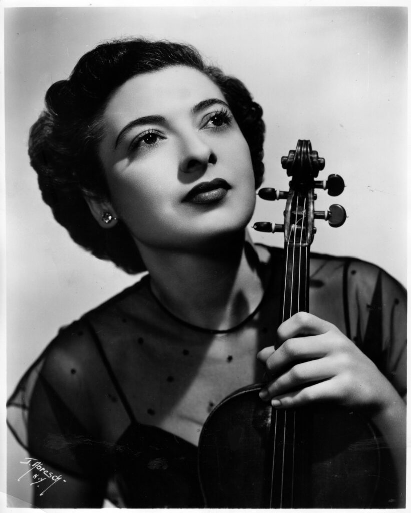 Black & white photo of Eudice Shapiro from the 1950s.