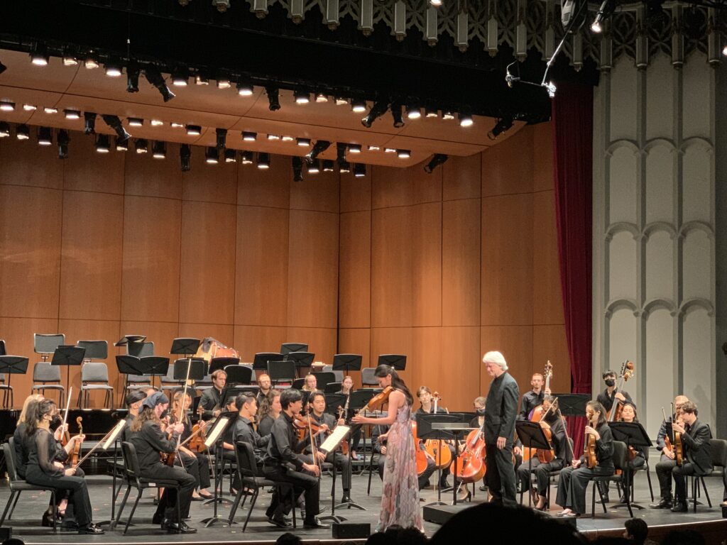 Photo of a classical music concert on a performance stage.