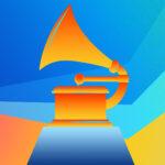 A computer rendering of a Grammy Award.