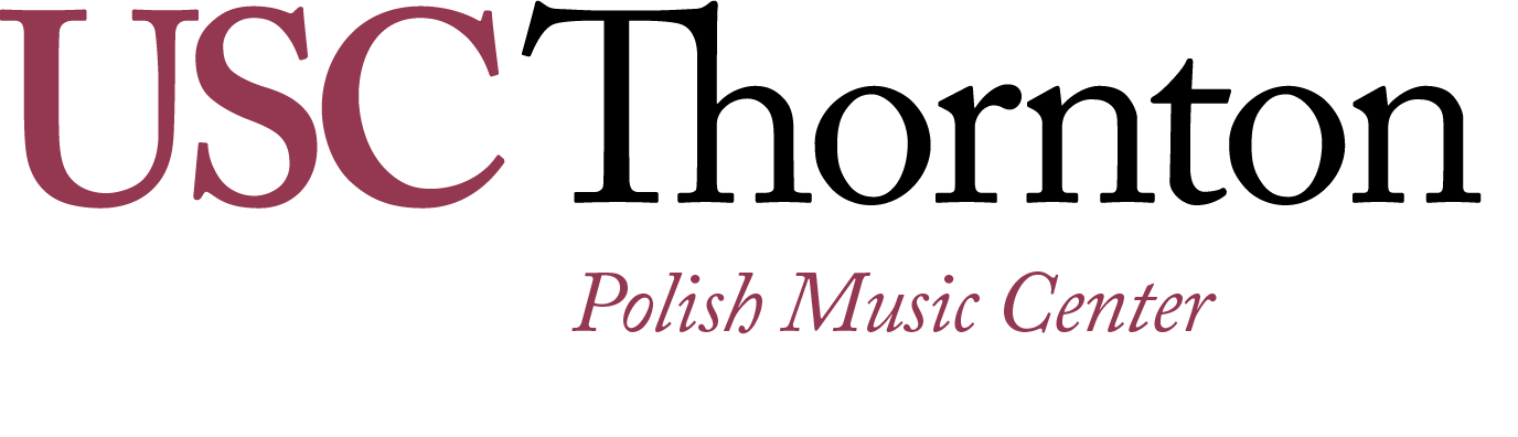 Logo for the USC Thornton Polish Music Center