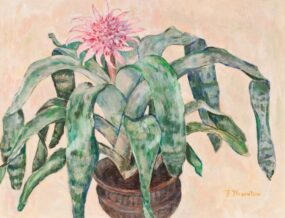 Painting of Bromeliad plant