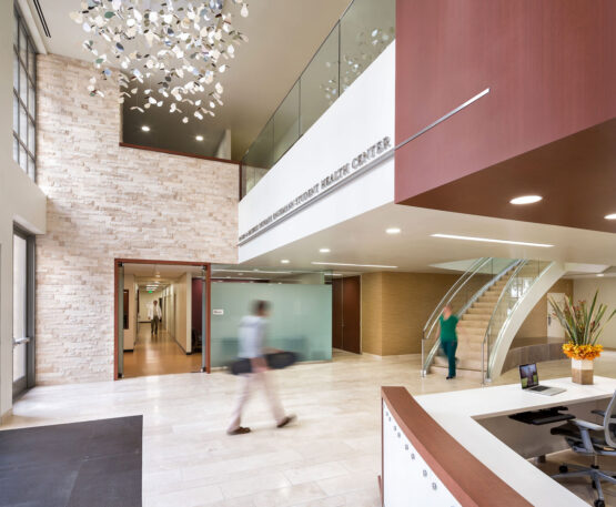 Lobby of USC Engemann Student Health Center