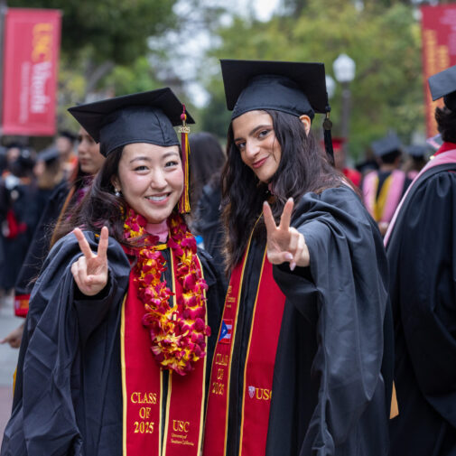 Two graduates making the 