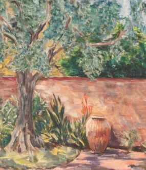 Flora L. Thornton's Olive Tree and Urn